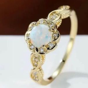 Opal Engagement Ring